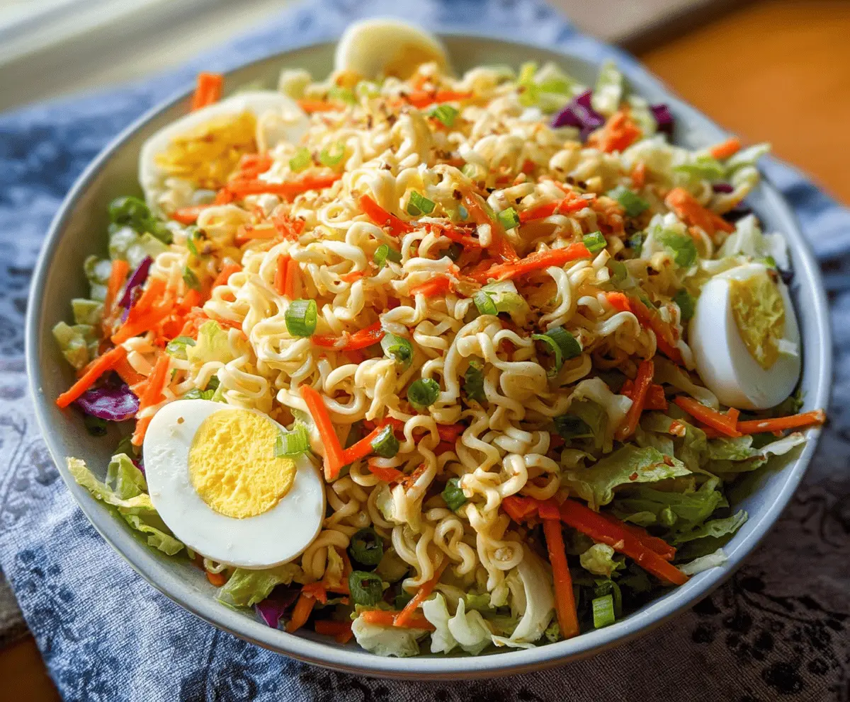 Easy Crunchy Ramen Noodle Salad Recipe