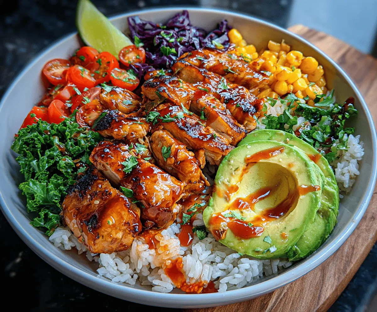 Easy Honey Chipotle Chicken Rice Bowl Recipe