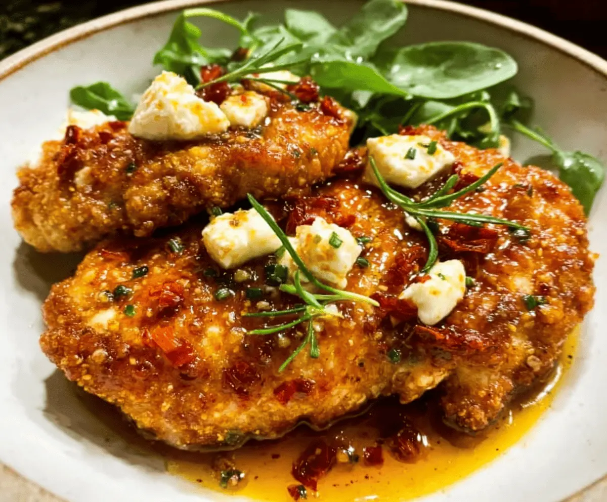 Crispy Hot Honey Feta Chicken Recipe