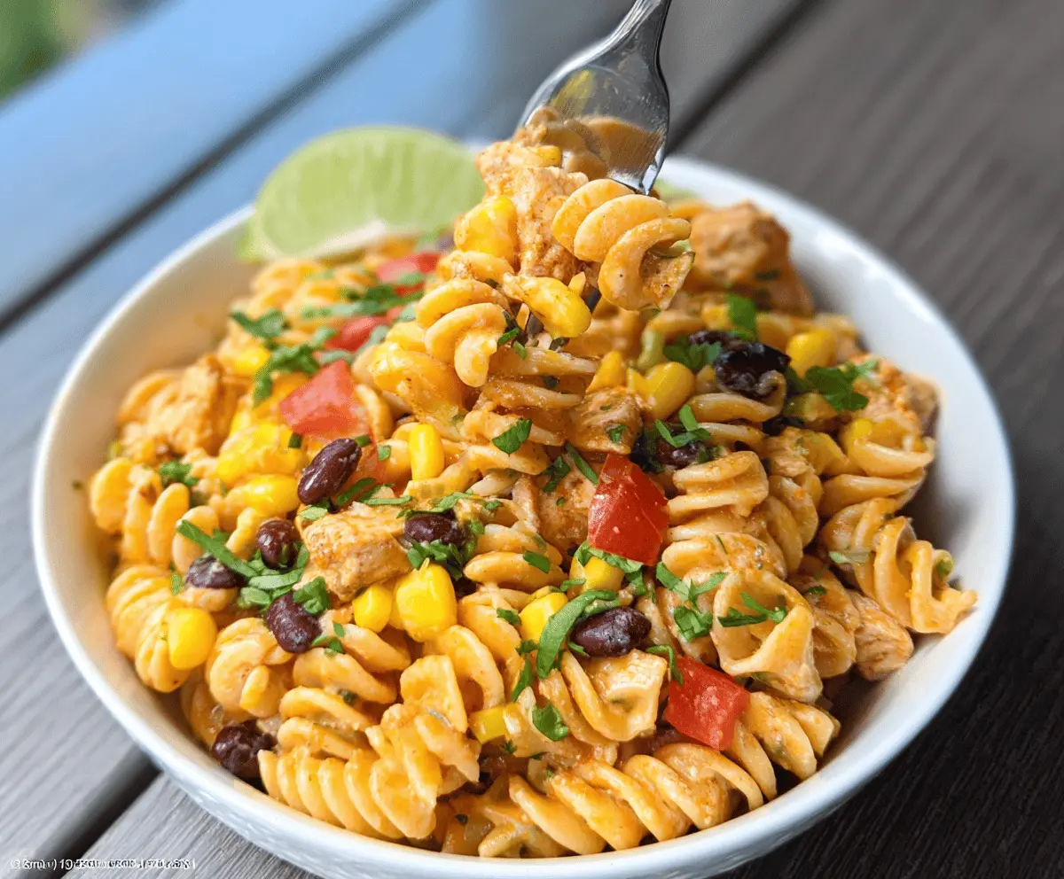Zesty Chicken Enchilada Pasta Salad Recipe