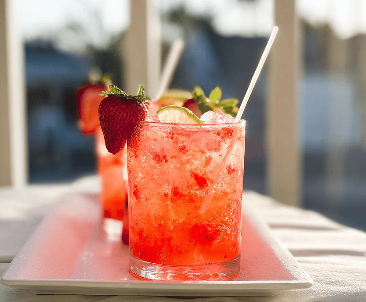 Refreshing Strawberry Tequila Soda Recipe