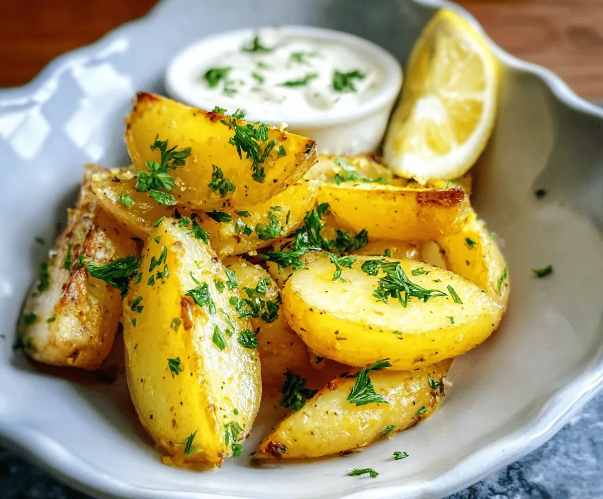 Easy Greek Lemon Potatoes Recipe