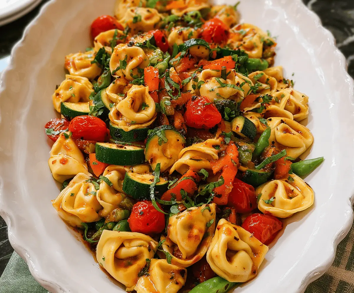 Easy Tortellini With Sautéed Veggies Recipe