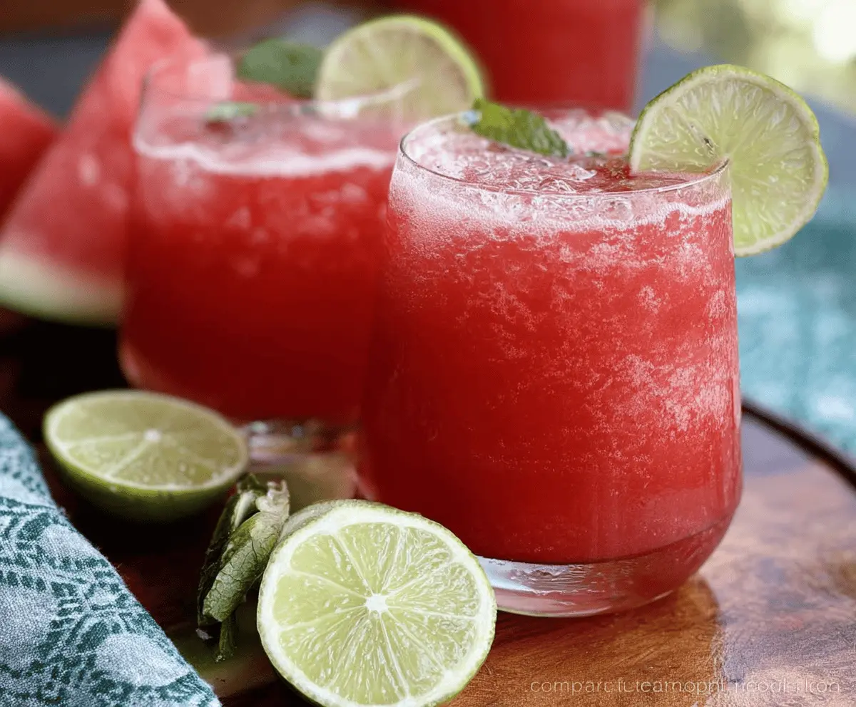 Refreshing Mexican Watermelon Cooler Recipe