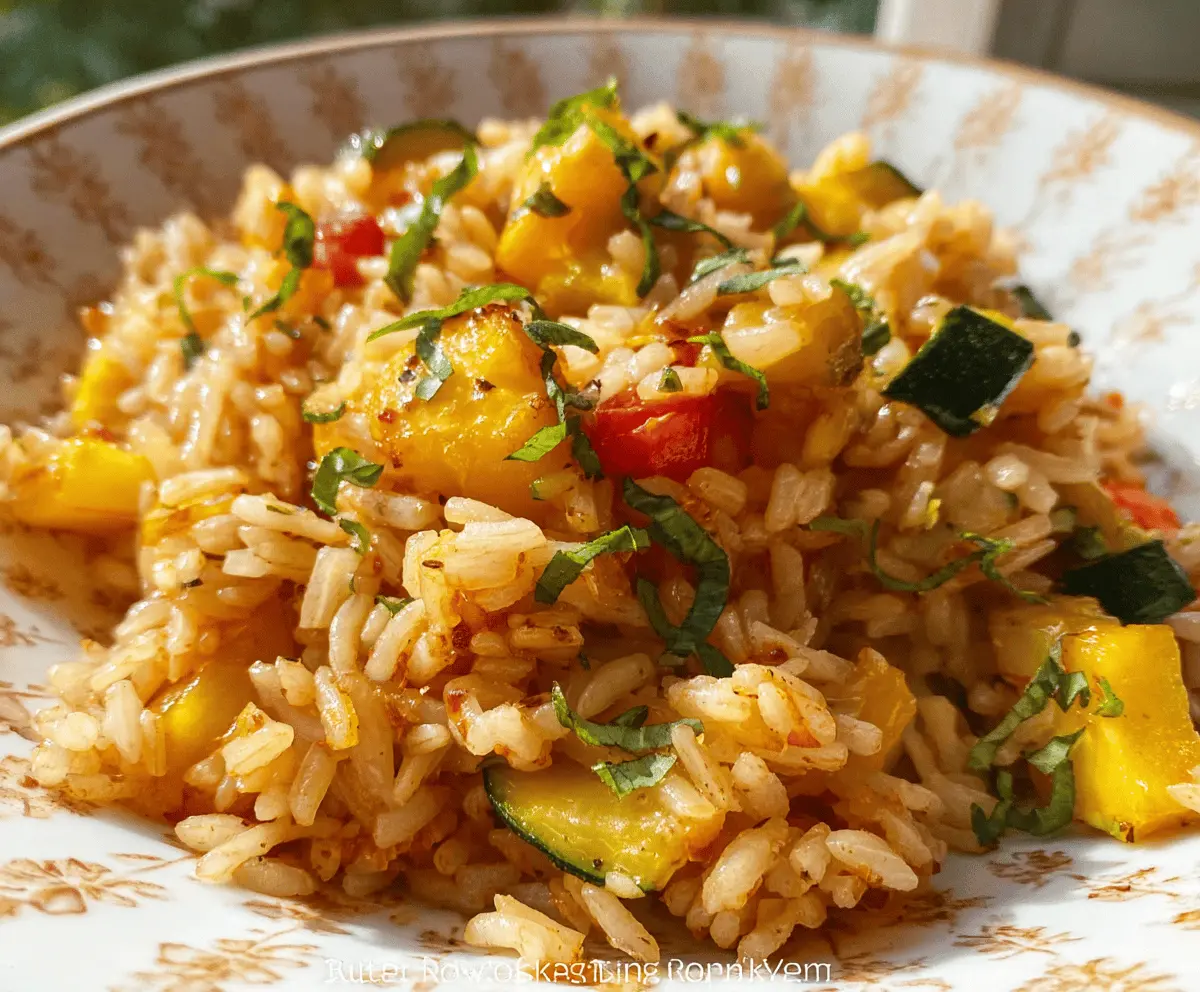 Healthy Summer Squash Rice Recipe