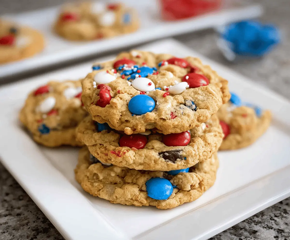 Easy 4th of July Monster Cookie Recipe
