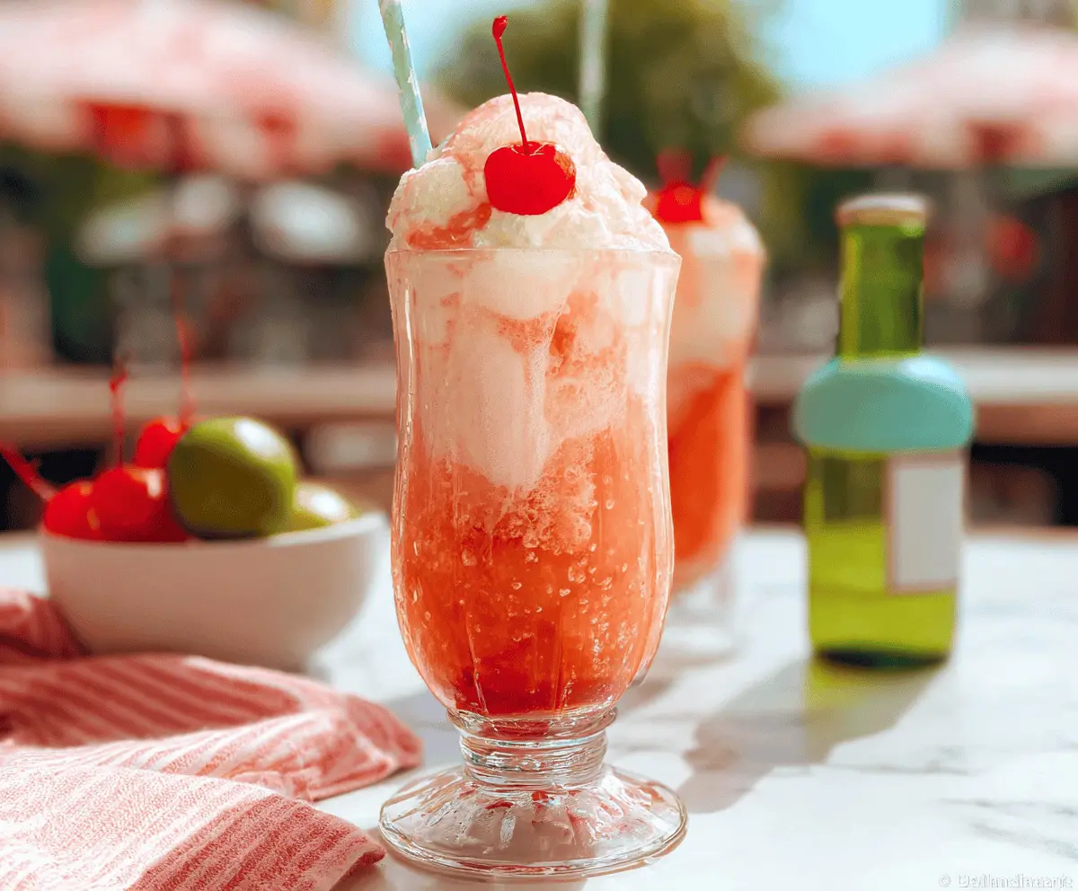 Refreshing Shirley Temple Ice Cream Float Recipe