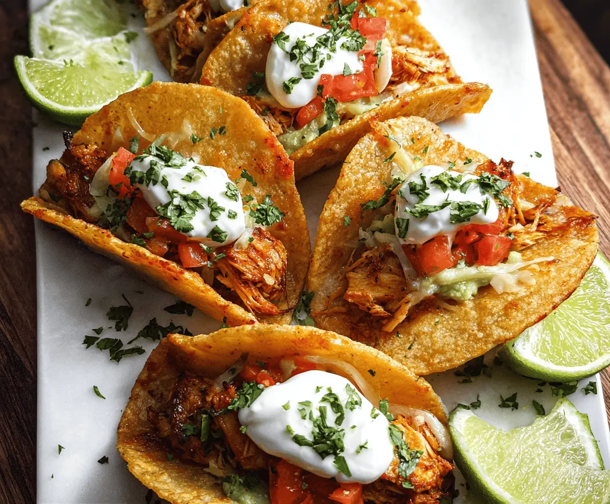 Easy 20-Minute Mini Baked Chicken Tacos
