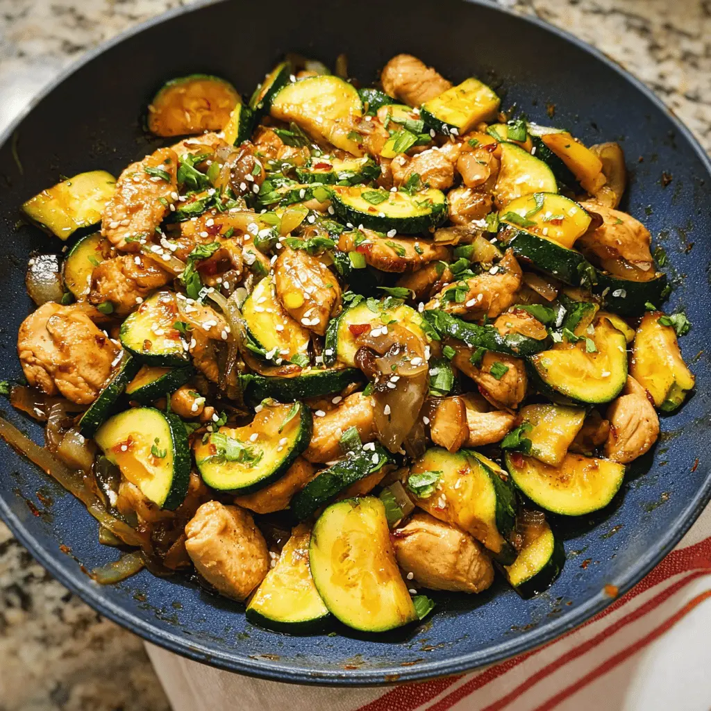 Healthy Chicken Zucchini Stir Fry Recipe