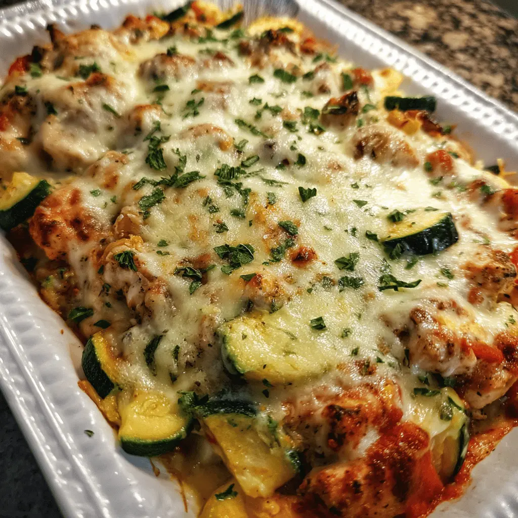Easy Italian Chicken and Zucchini Bake Recipe