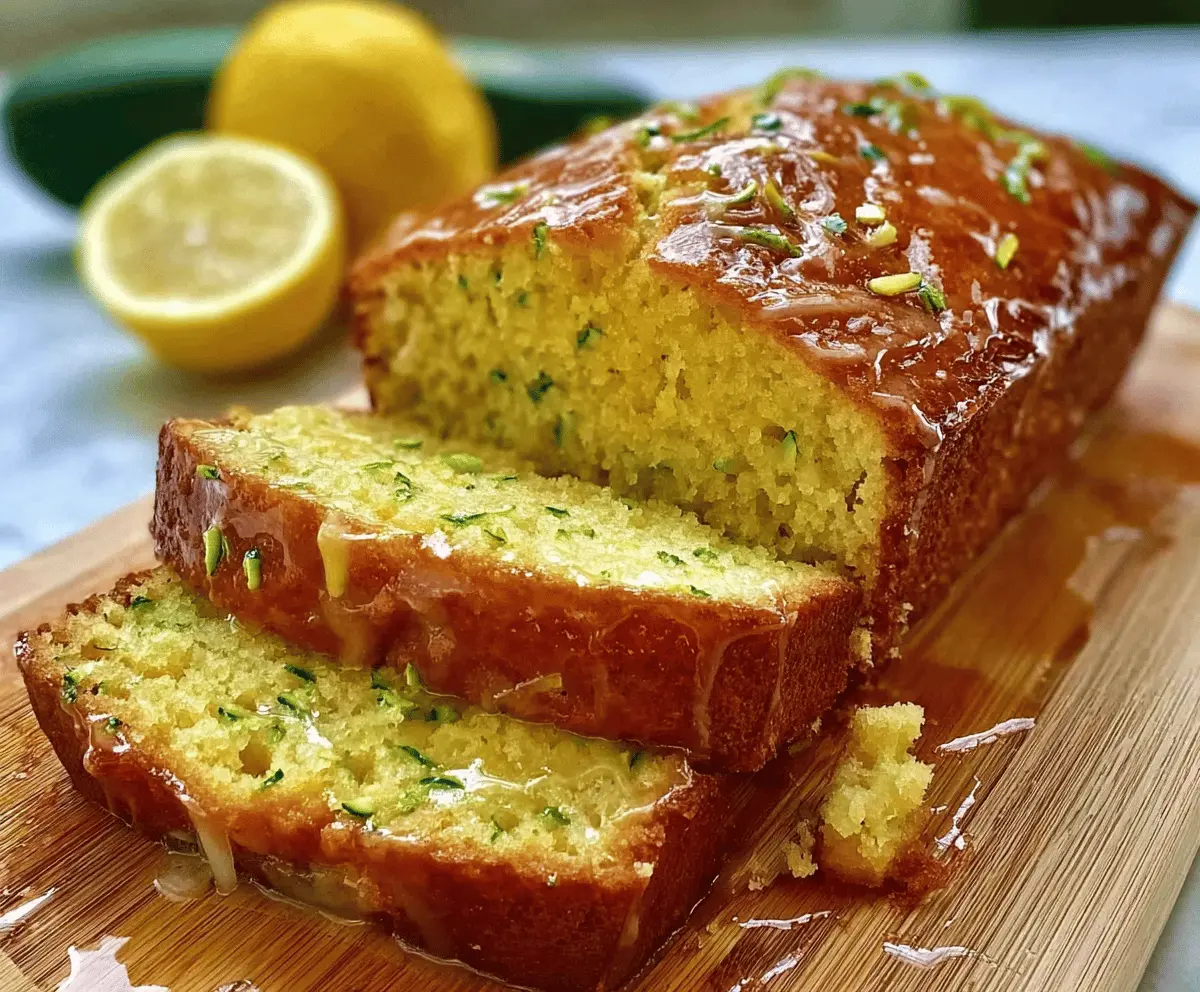 Moist Lemon Zucchini Bread Recipe