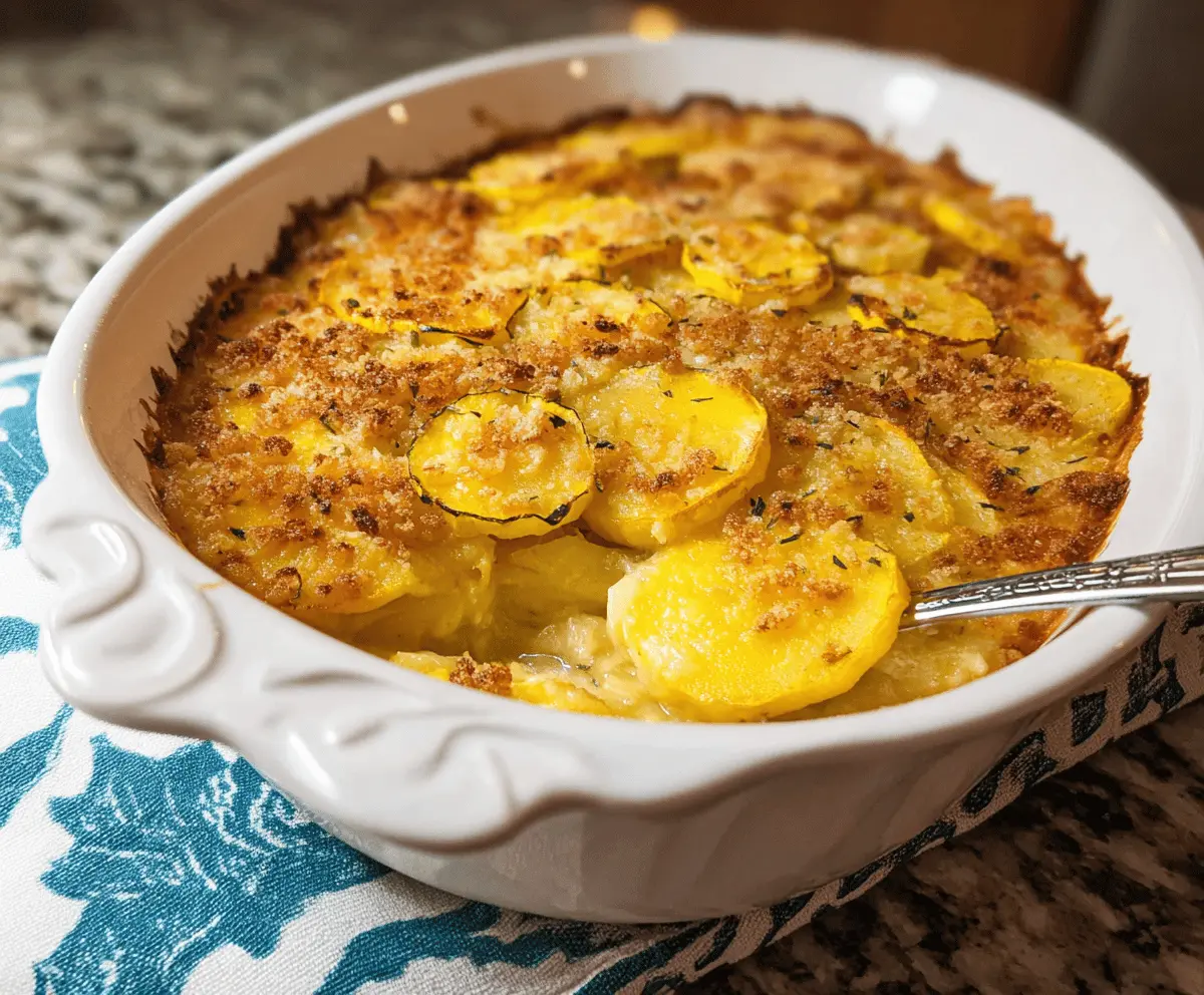 Creamy Yellow Squash Casserole Recipe