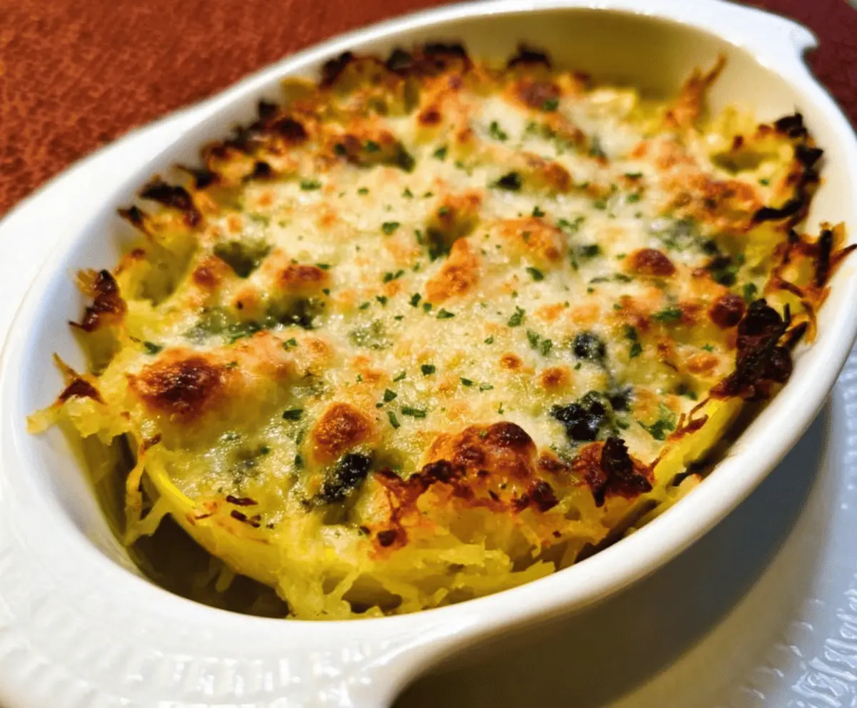 Healthy Spaghetti Squash Au Gratin Recipe