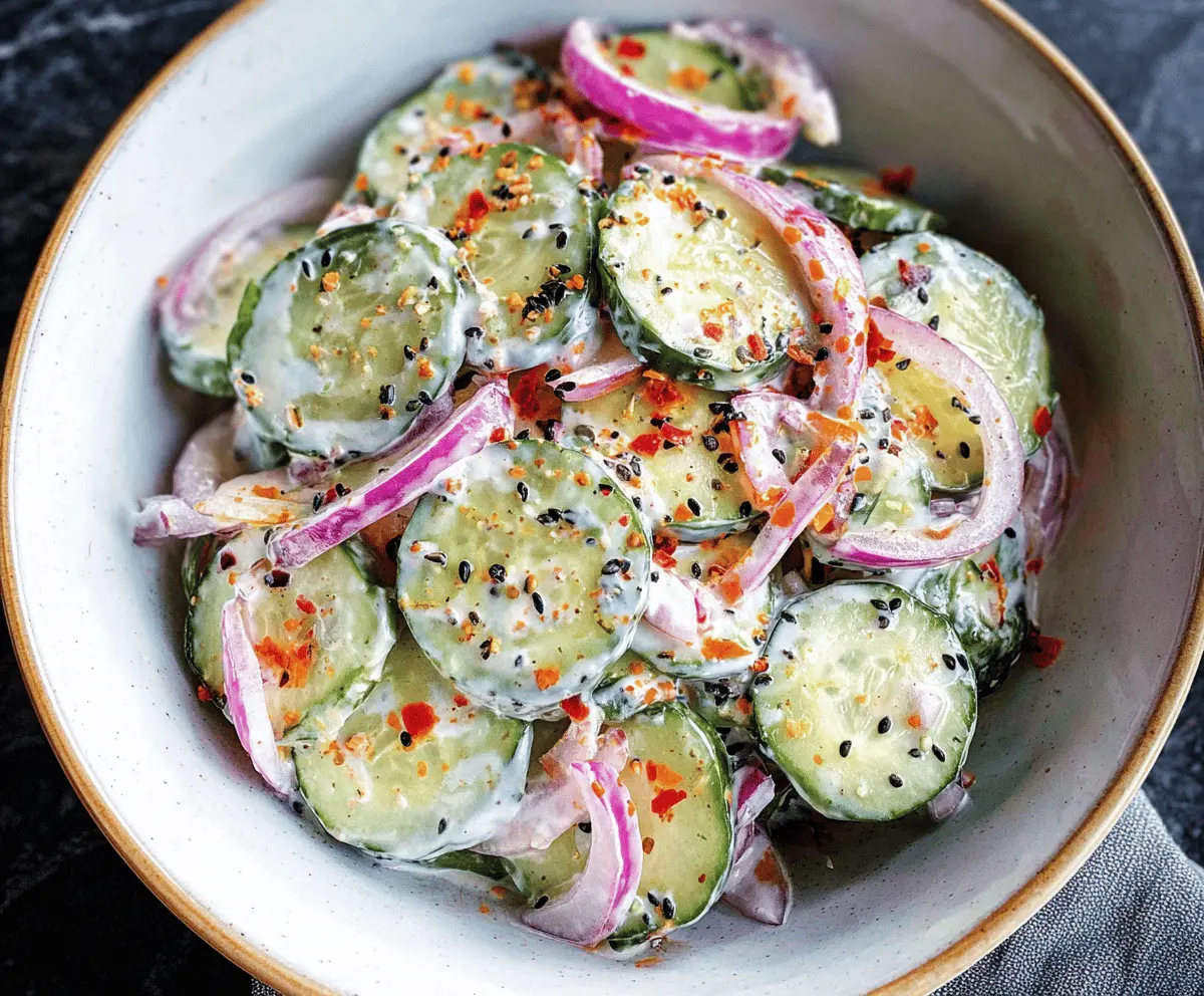 Fresh Everything Bagel Cucumber Salad Recipe