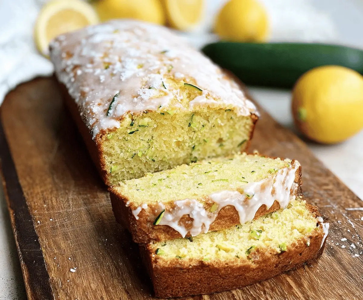 Moist Lemon Zucchini Bread Recipe