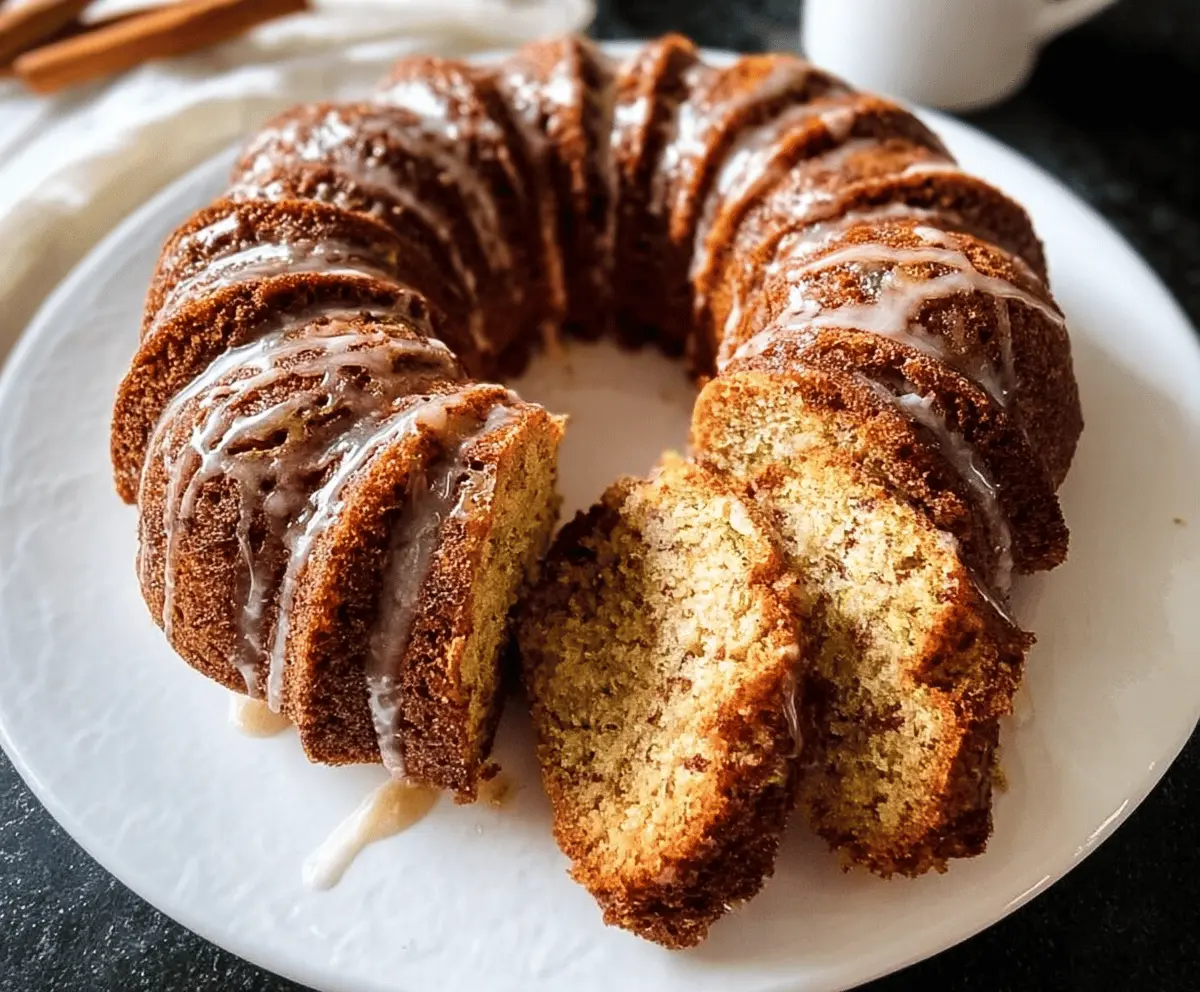 Moist Cinnamon Zucchini Bundt Bread Recipe