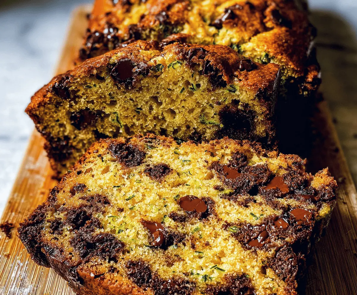 Moist Chocolate Chip Zucchini Bread Recipe
