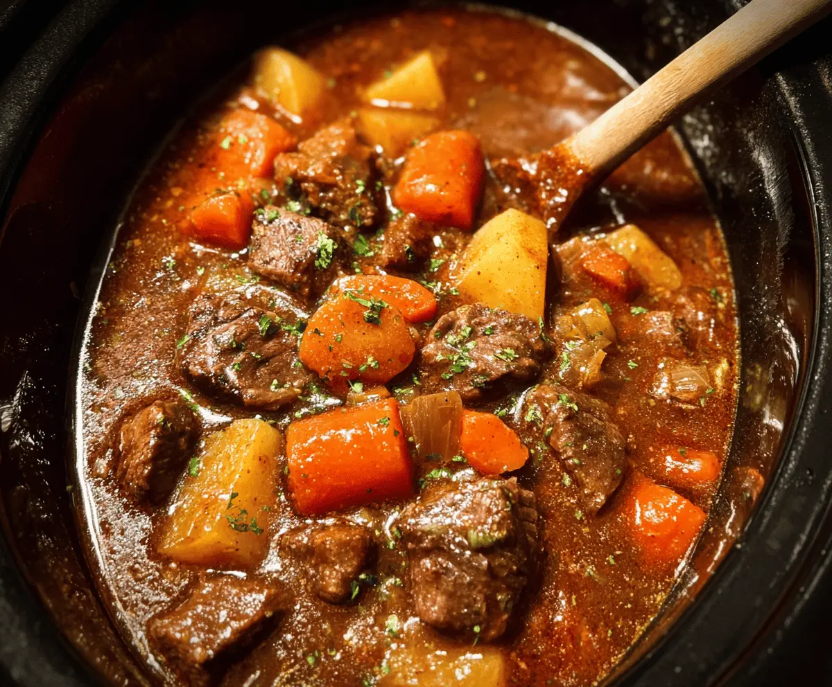 Easy Crock Pot Beef Stew Recipe for Tender Meat