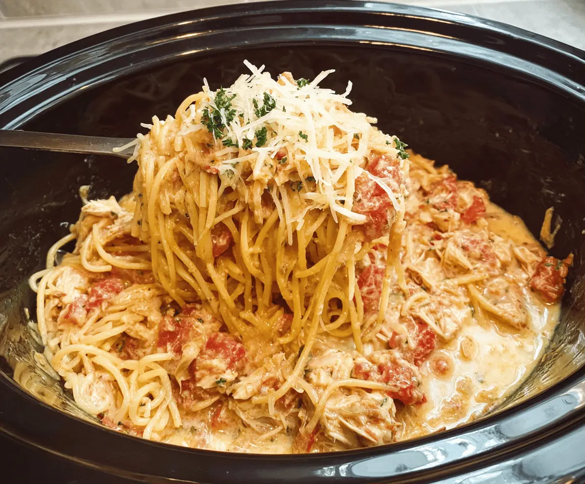 Easy Crockpot Chicken Spaghetti Recipe for Busy Nights