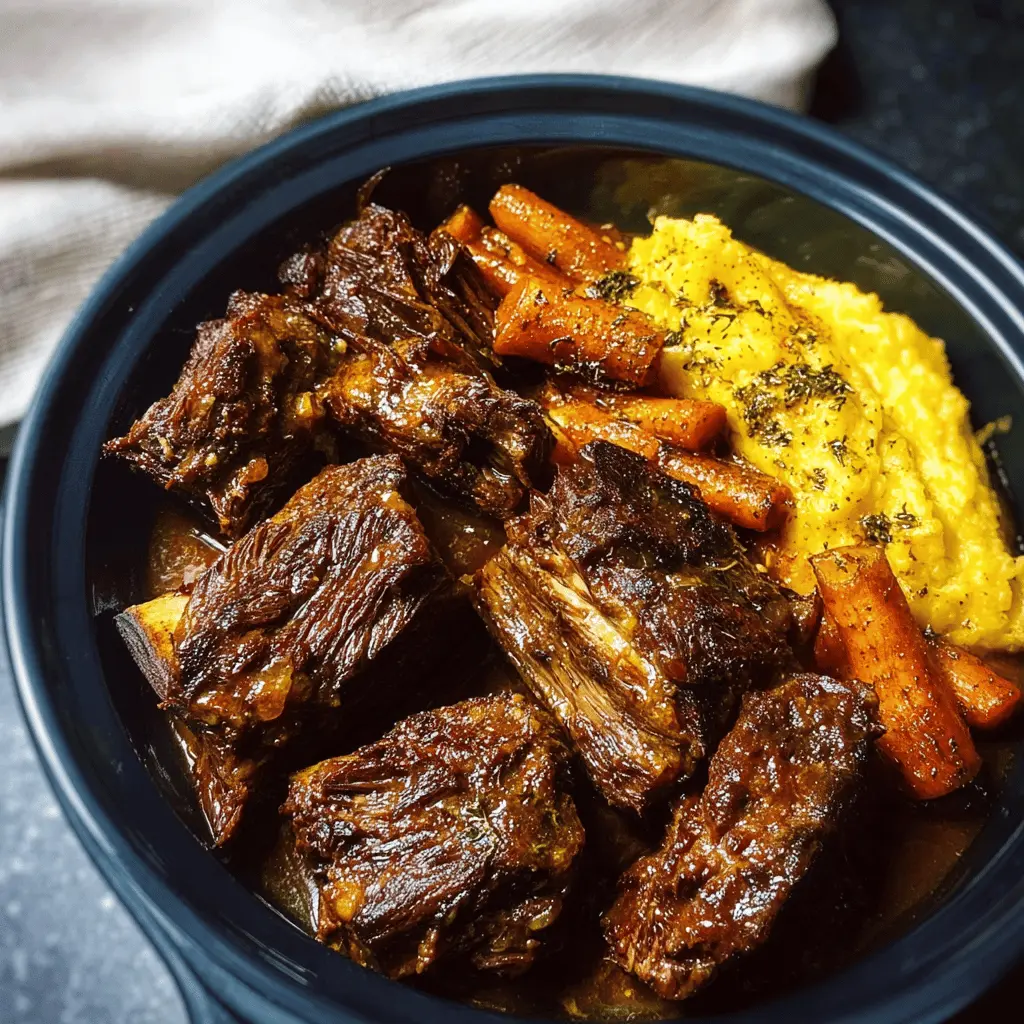 Super Tender Crockpot Beef Short Ribs Recipe