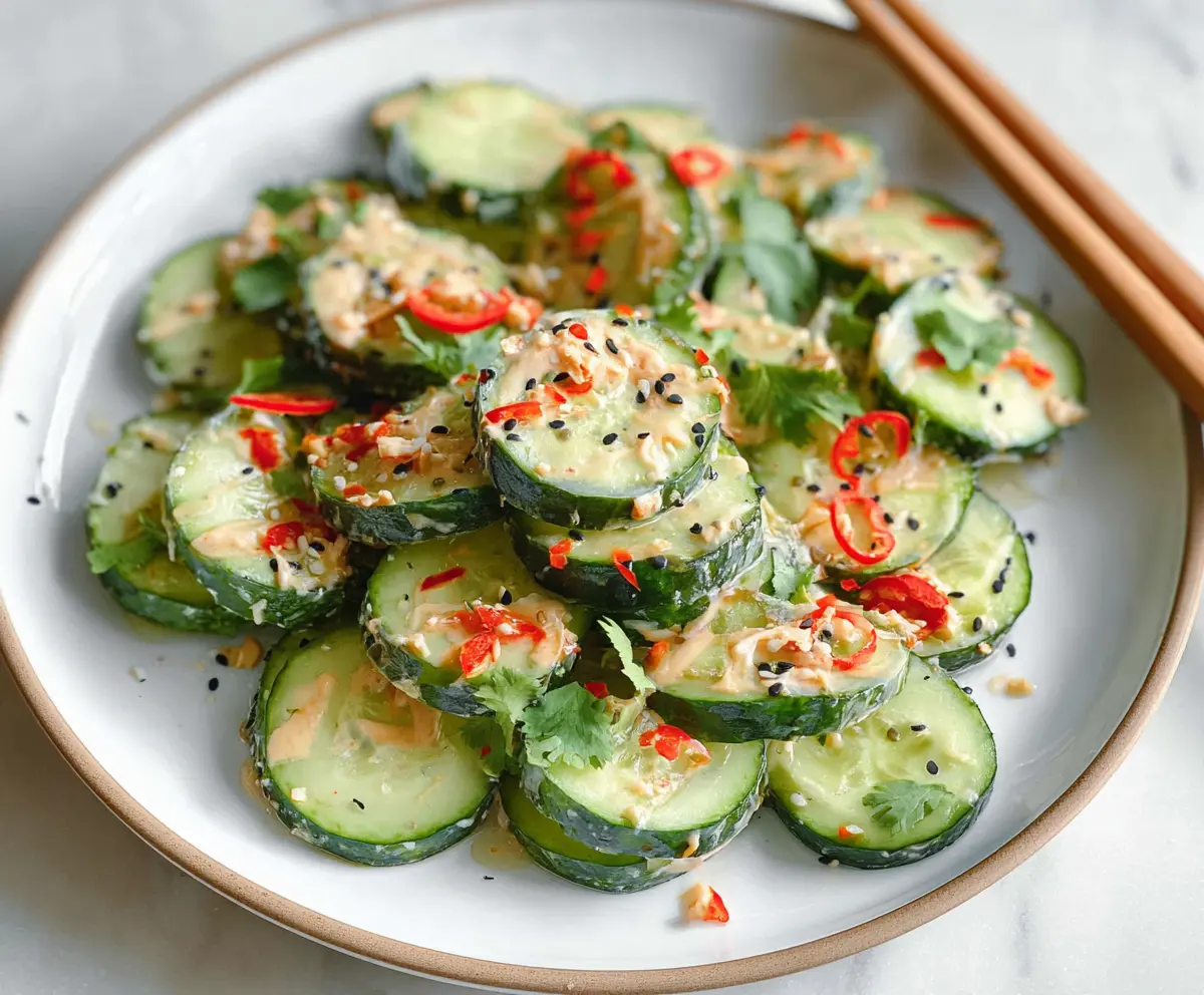 Fresh California Roll Cucumber Salad with colorful sushi ingredients and vibrant presentation