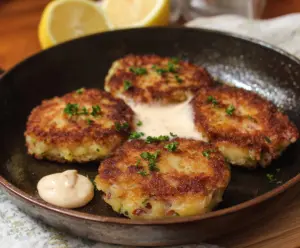 Delicious homemade Corned Beef and Potato Cakes served on a plate, perfect for a hearty meal.