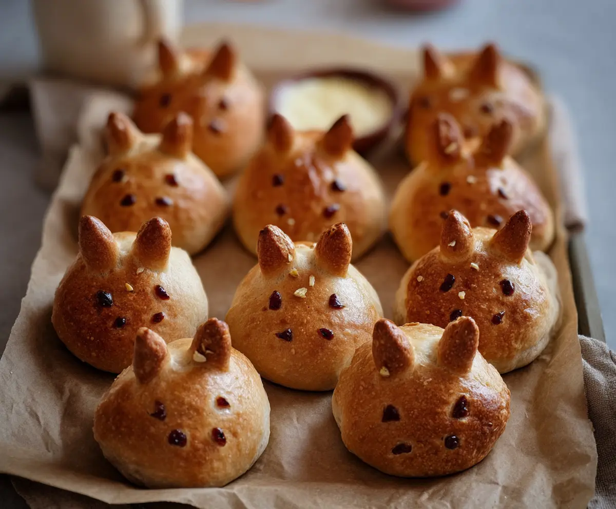 Delicious Hot Cross Bunny Rolls topped with icing, perfect for Easter celebrations.