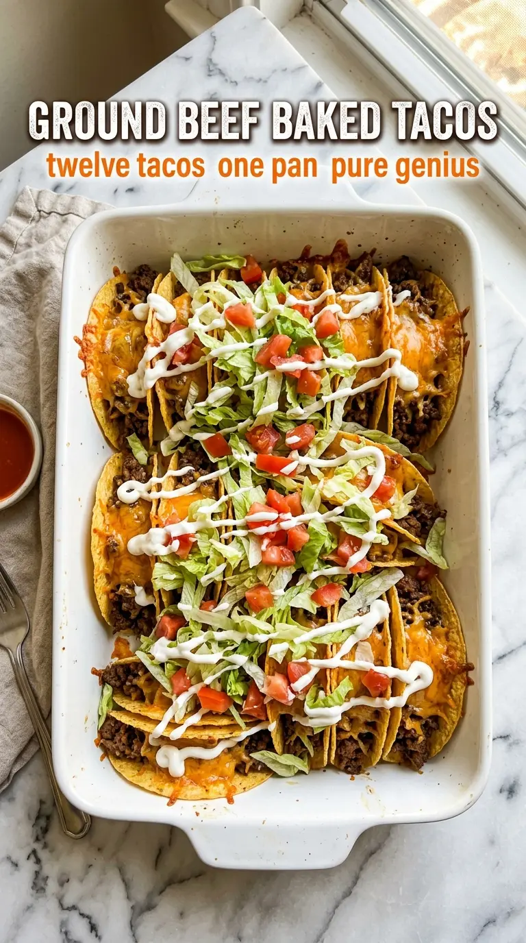 Ground Beef Baked Tacos crispy cheesy