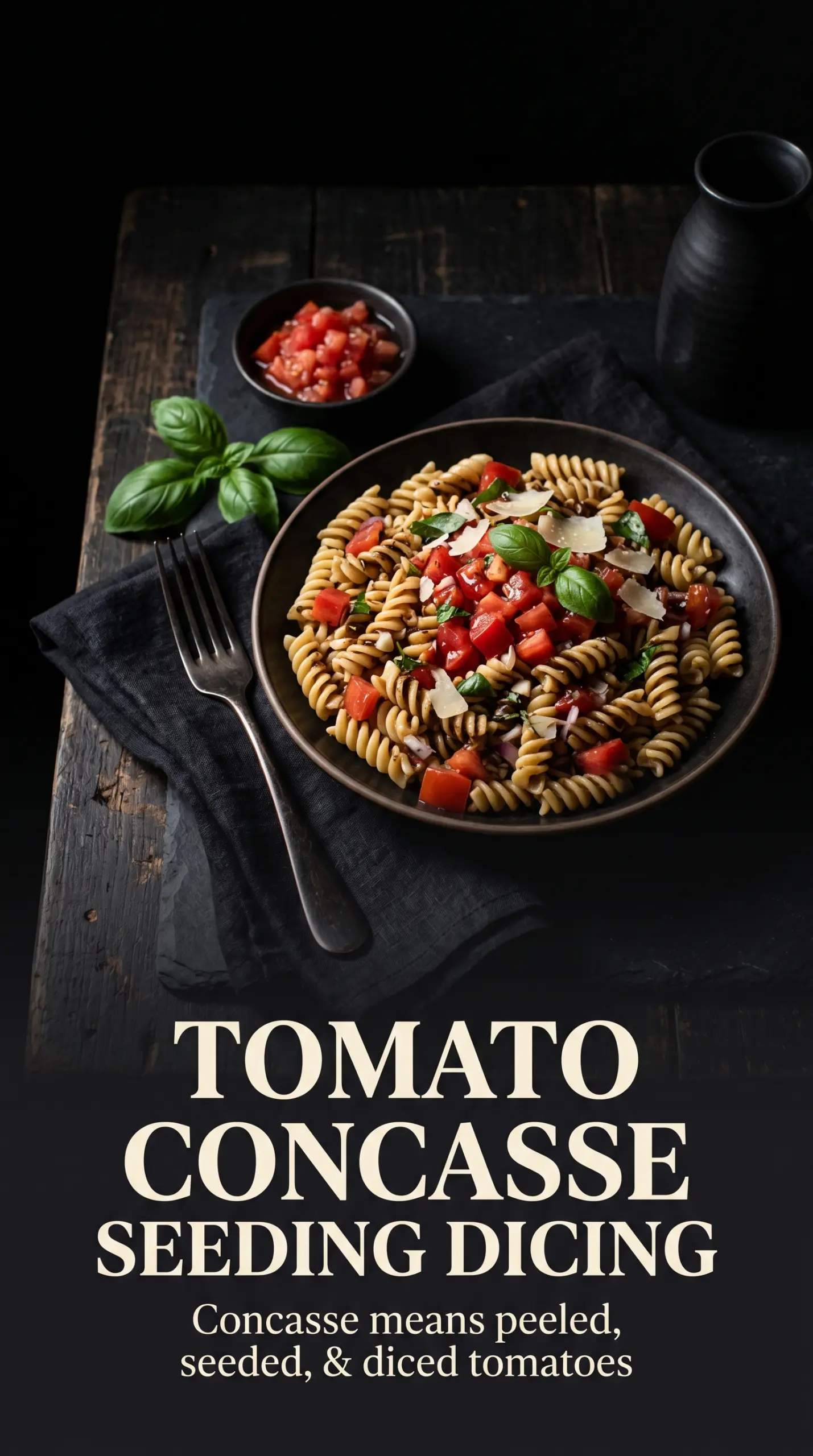 Bruschetta Pasta Salad fresh tomato basil