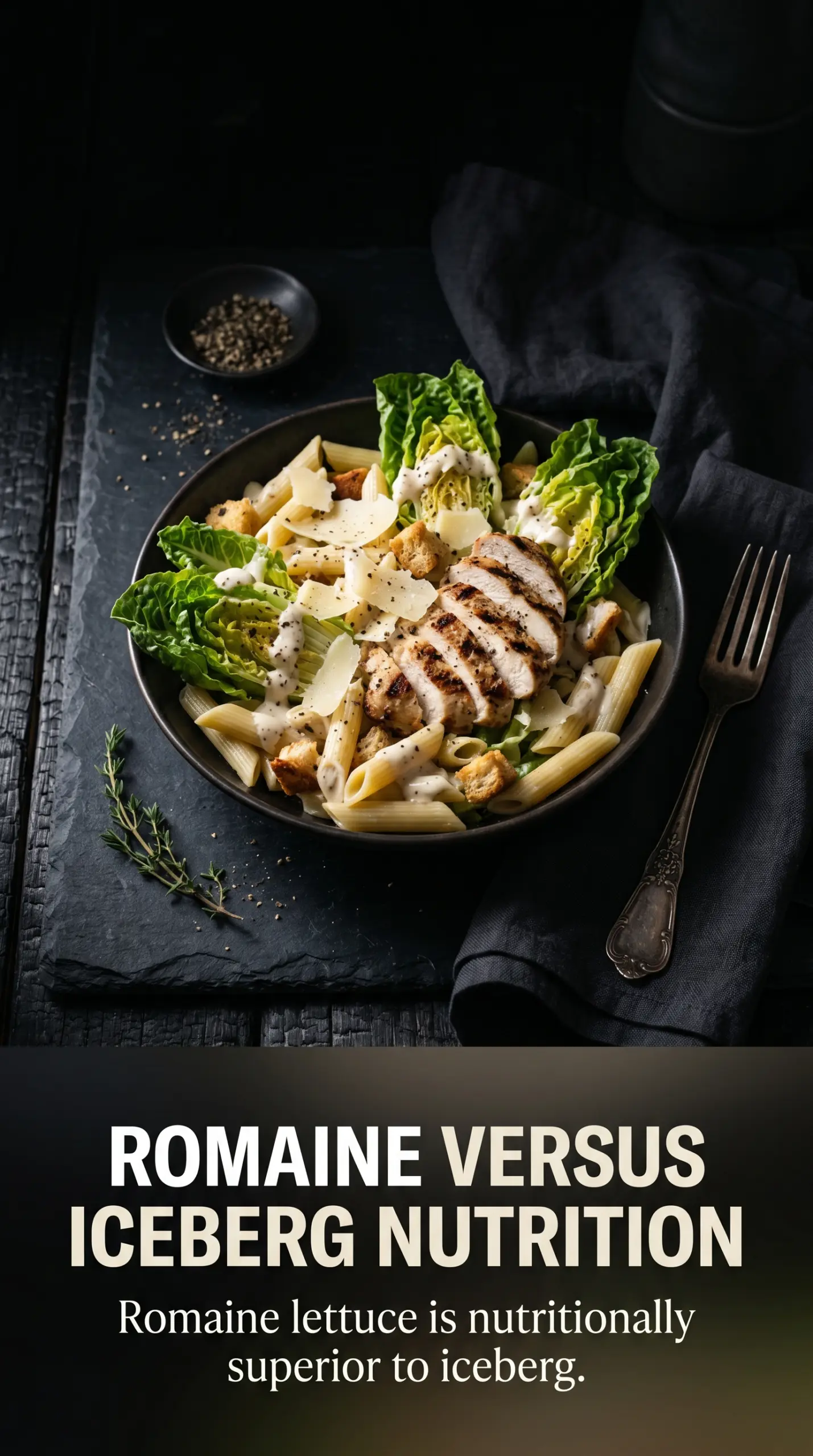 Chicken Caesar Pasta Salad creamy crunchy