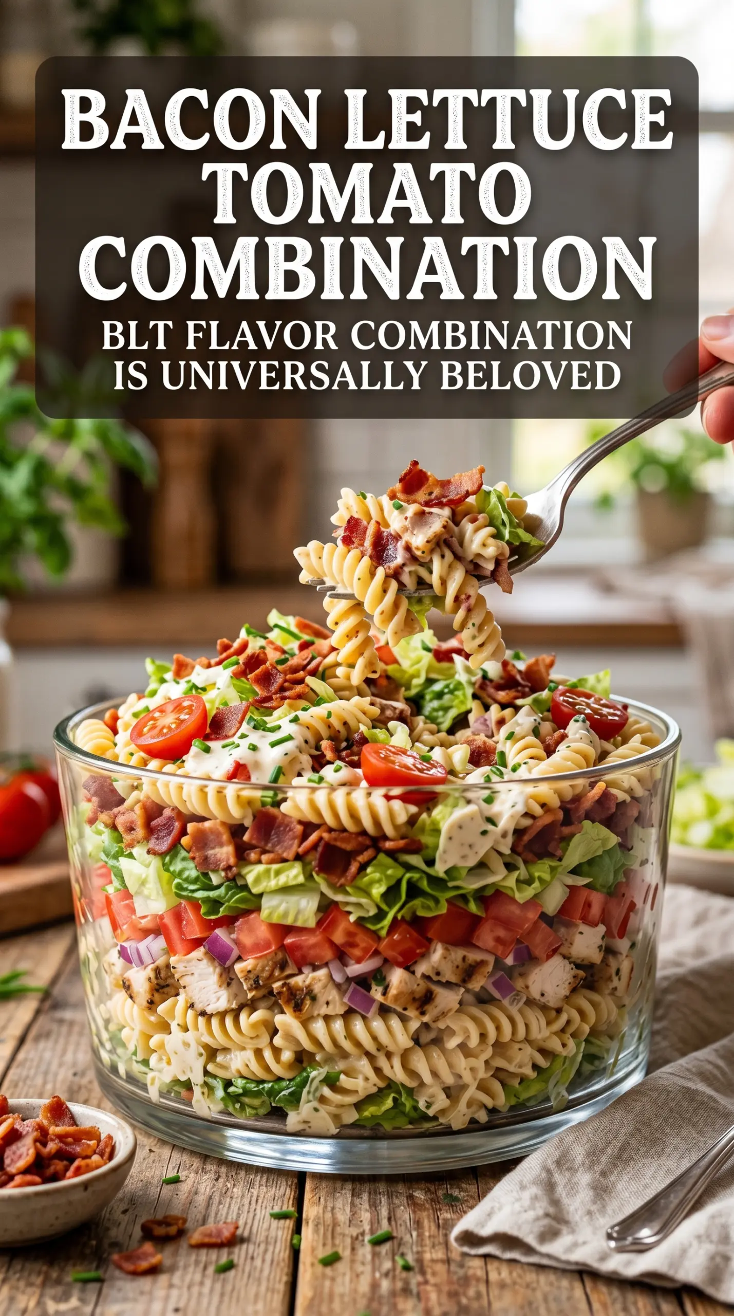 Club Chicken Pasta Salad creamy bacon tomato