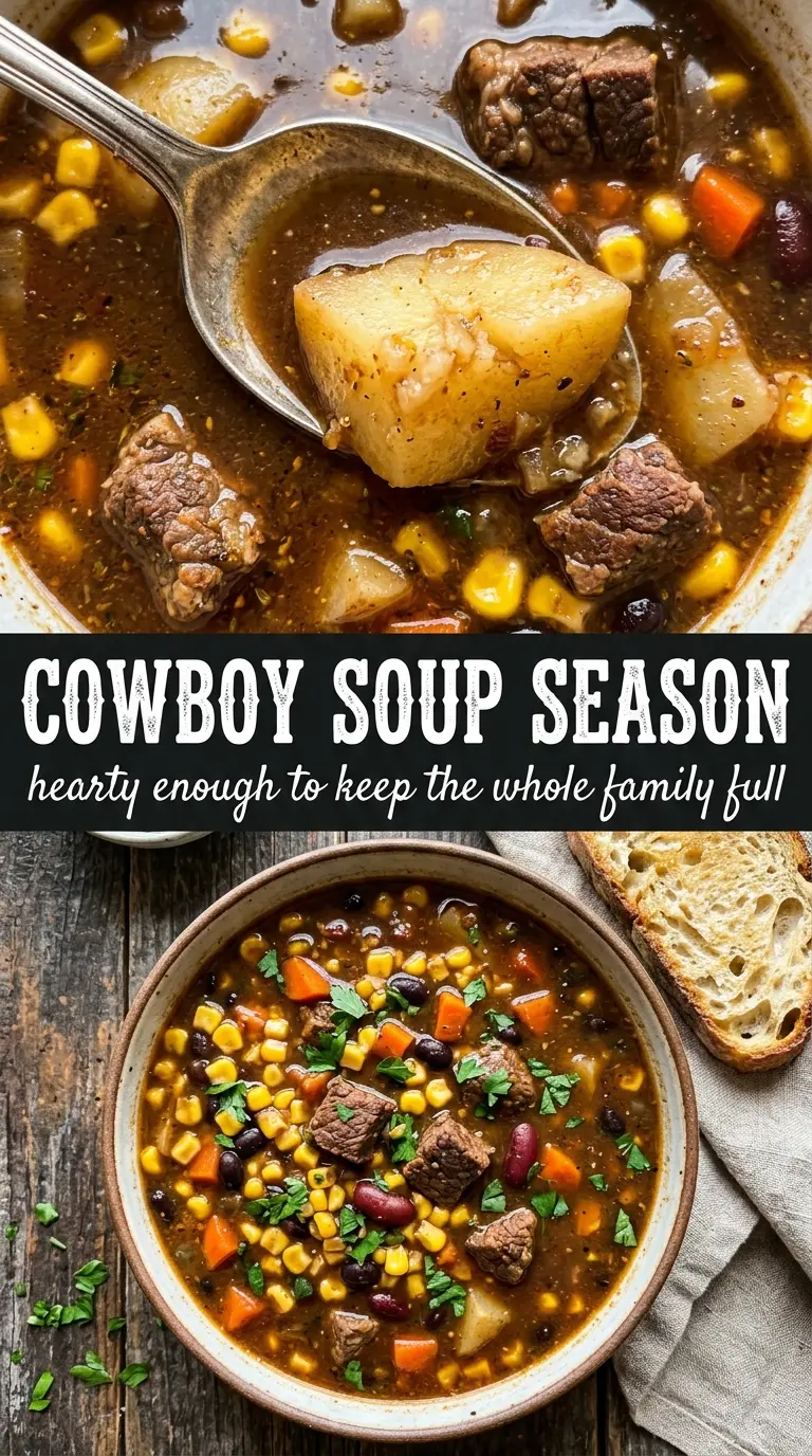 Cowboy soup hearty smoky