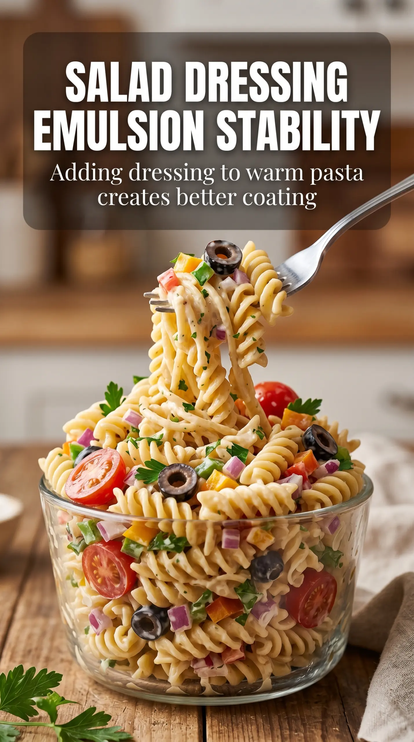 Creamy Pasta Salad colorful vibrant