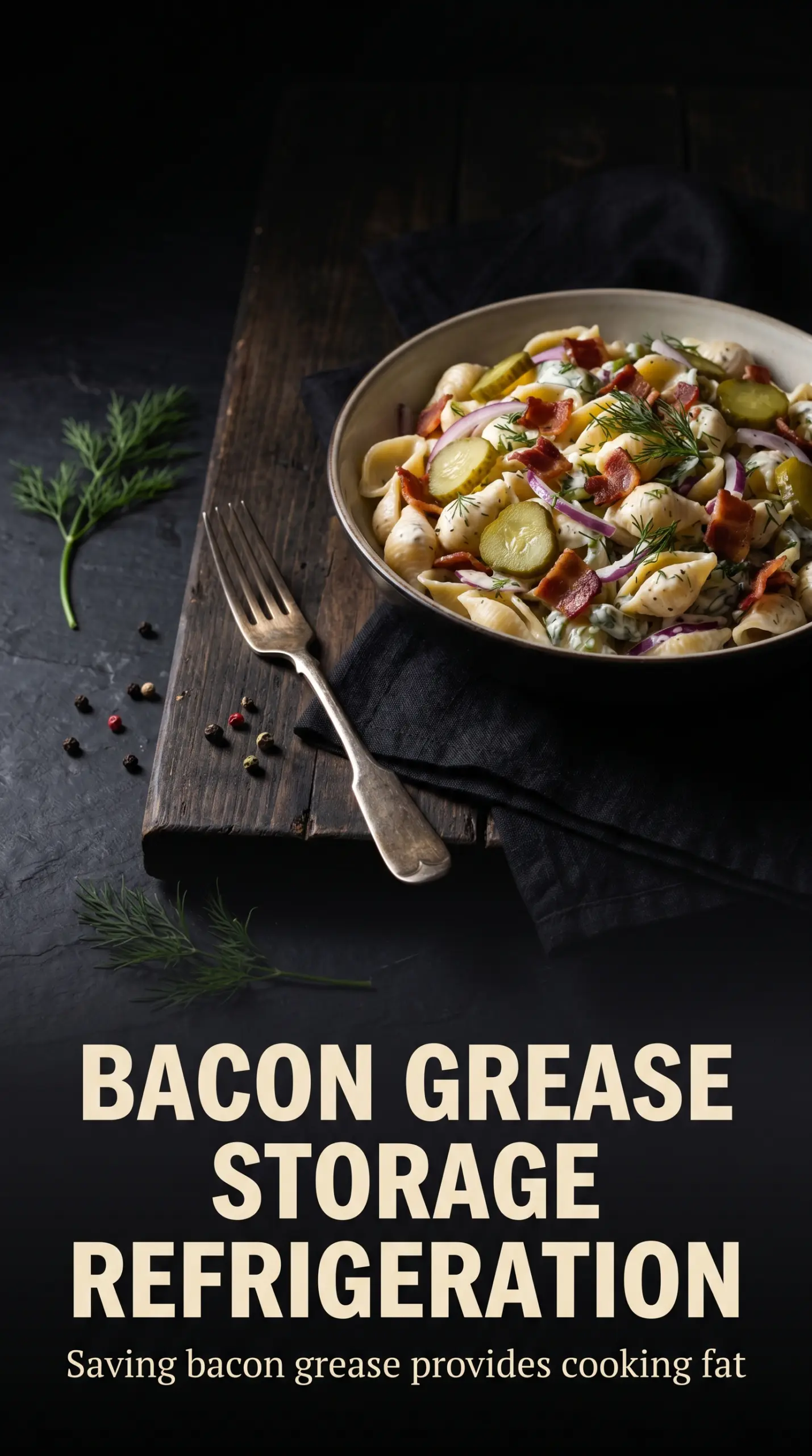 Dill Pickle Bacon Pasta Salad creamy tangy bacon