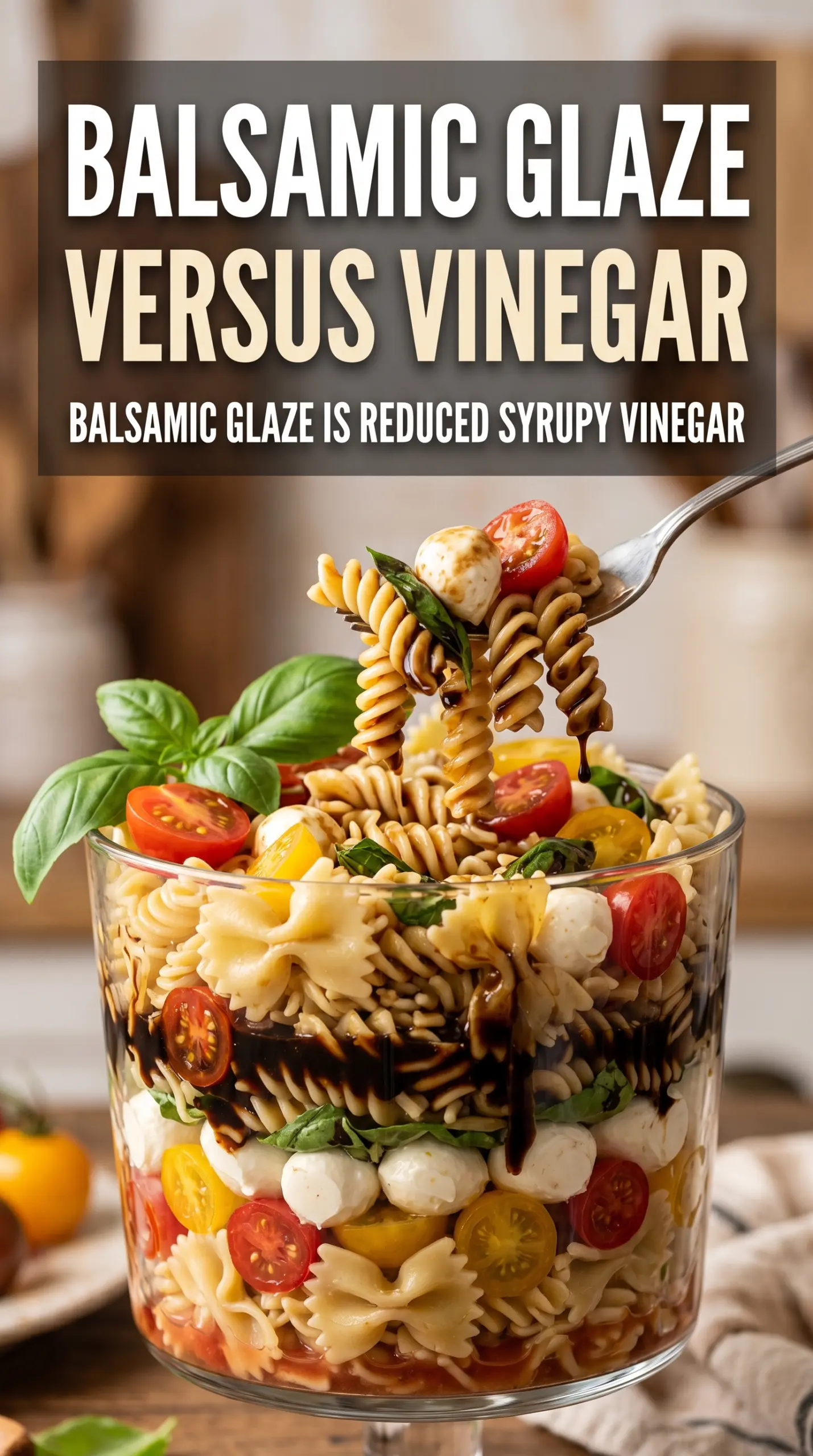 Easy Caprese Pasta Salad fresh mozzarella tomatoes basil