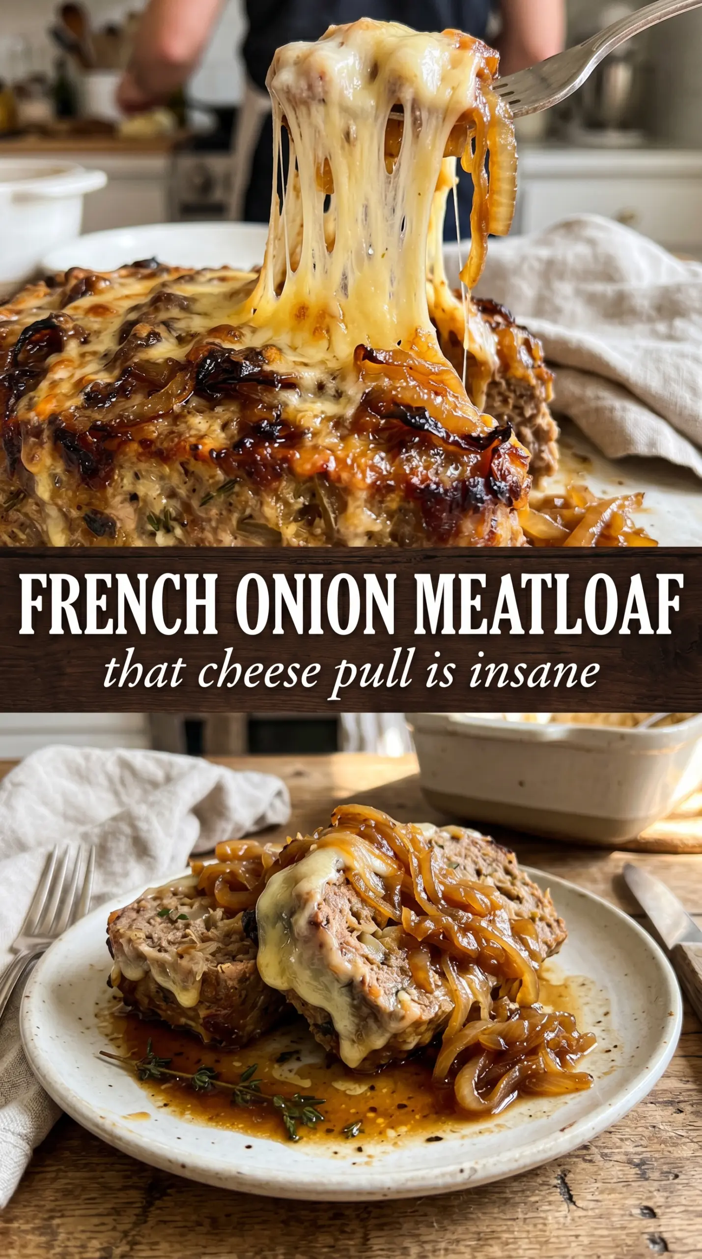 Cooked meatloaf with glaze