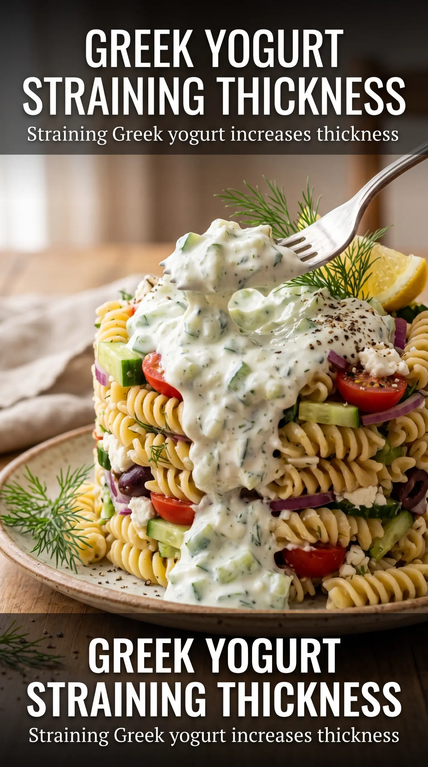 Greek Tzatziki Pasta Salad creamy cucumber dill