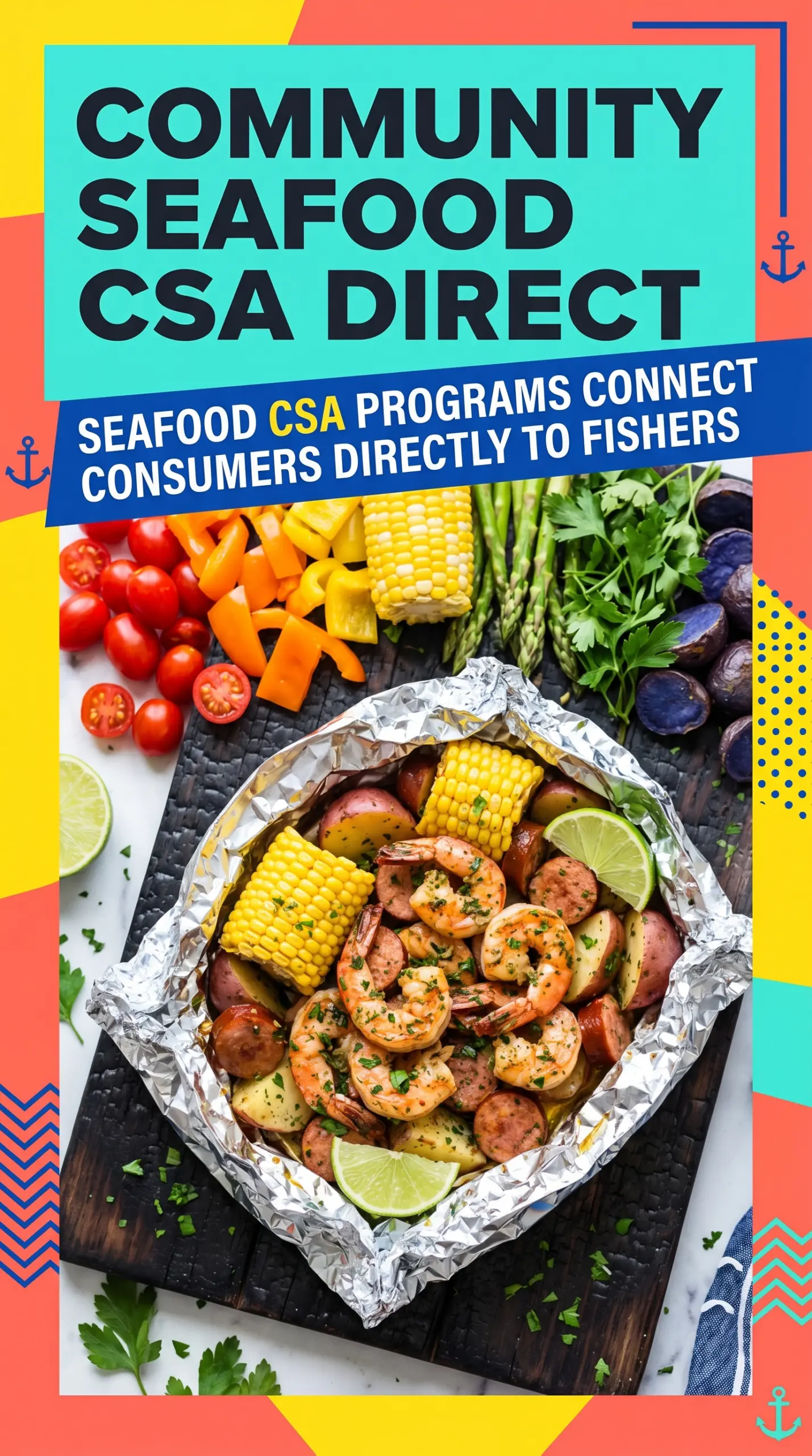 Grilled Shrimp Boil in Foil Packets smoky lemony buttery