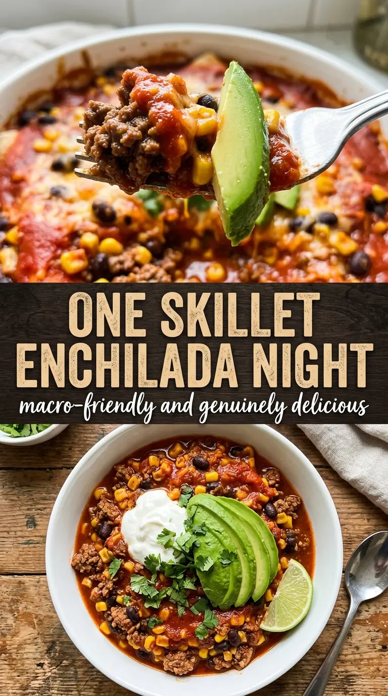 Healthy Enchilada Skillet colorful, smoky, cheesy