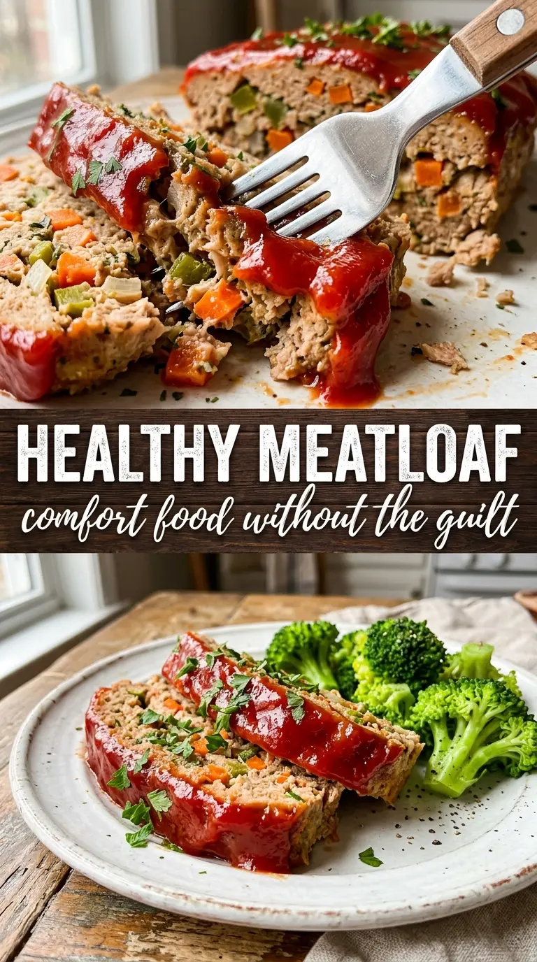 Healthy Meatloaf lean vegetable-packed