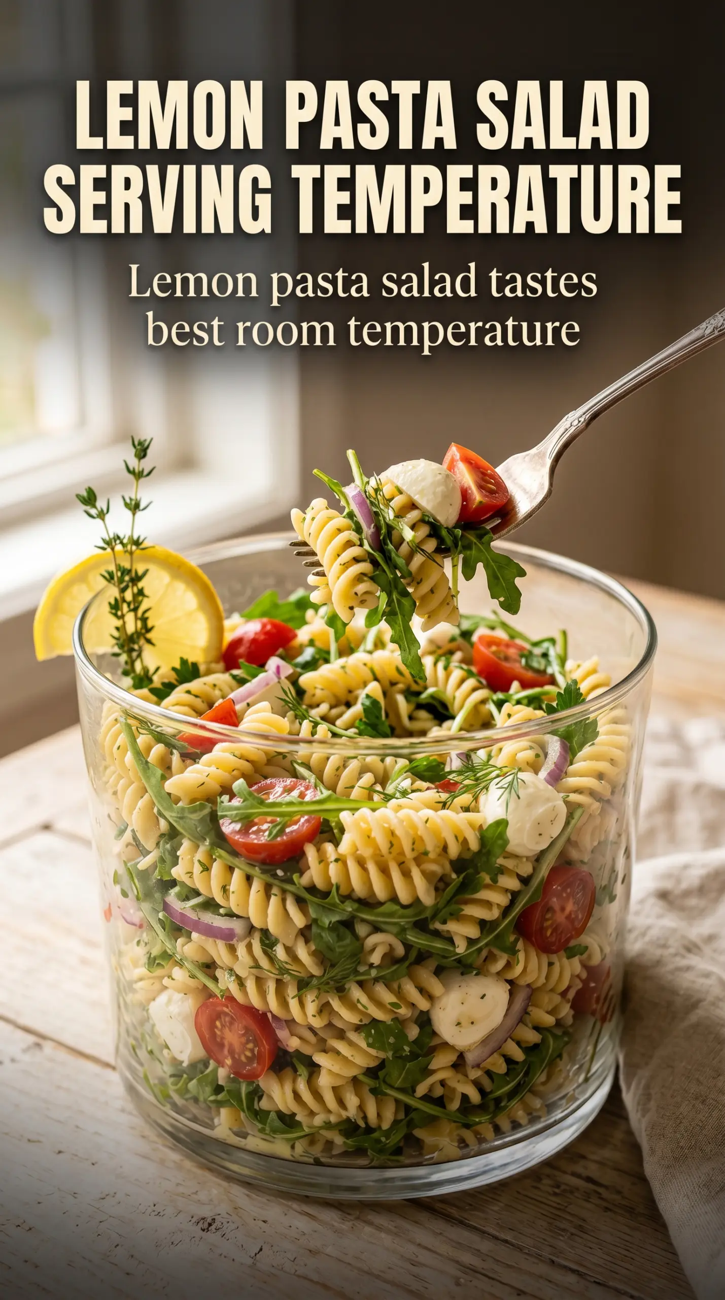 Lemon Arugula Pasta Salad bright citrus pasta