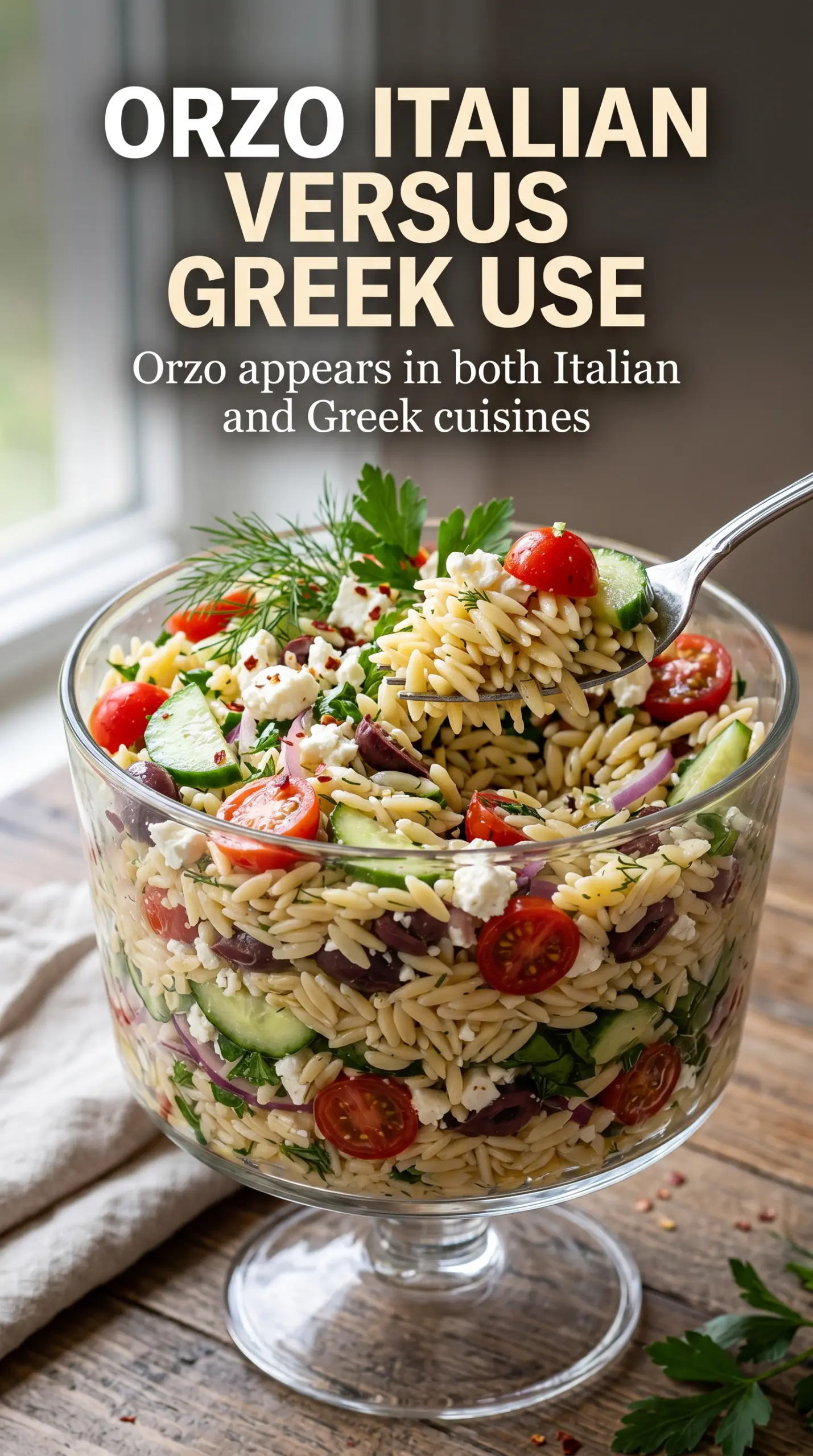 Orzo Salad lemony herb-packed