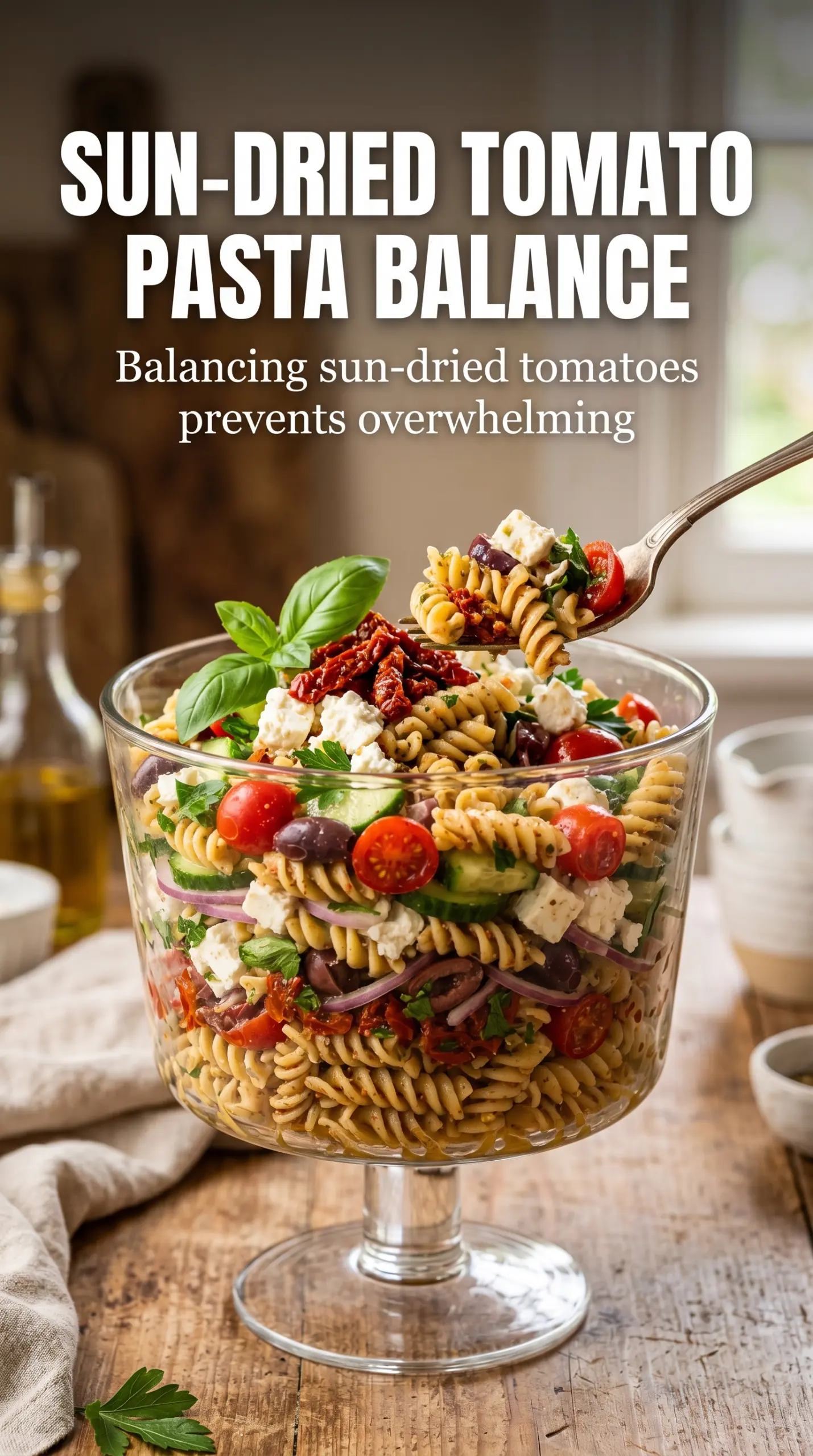 Mediterranean Pasta Salad colorful lemon-herb