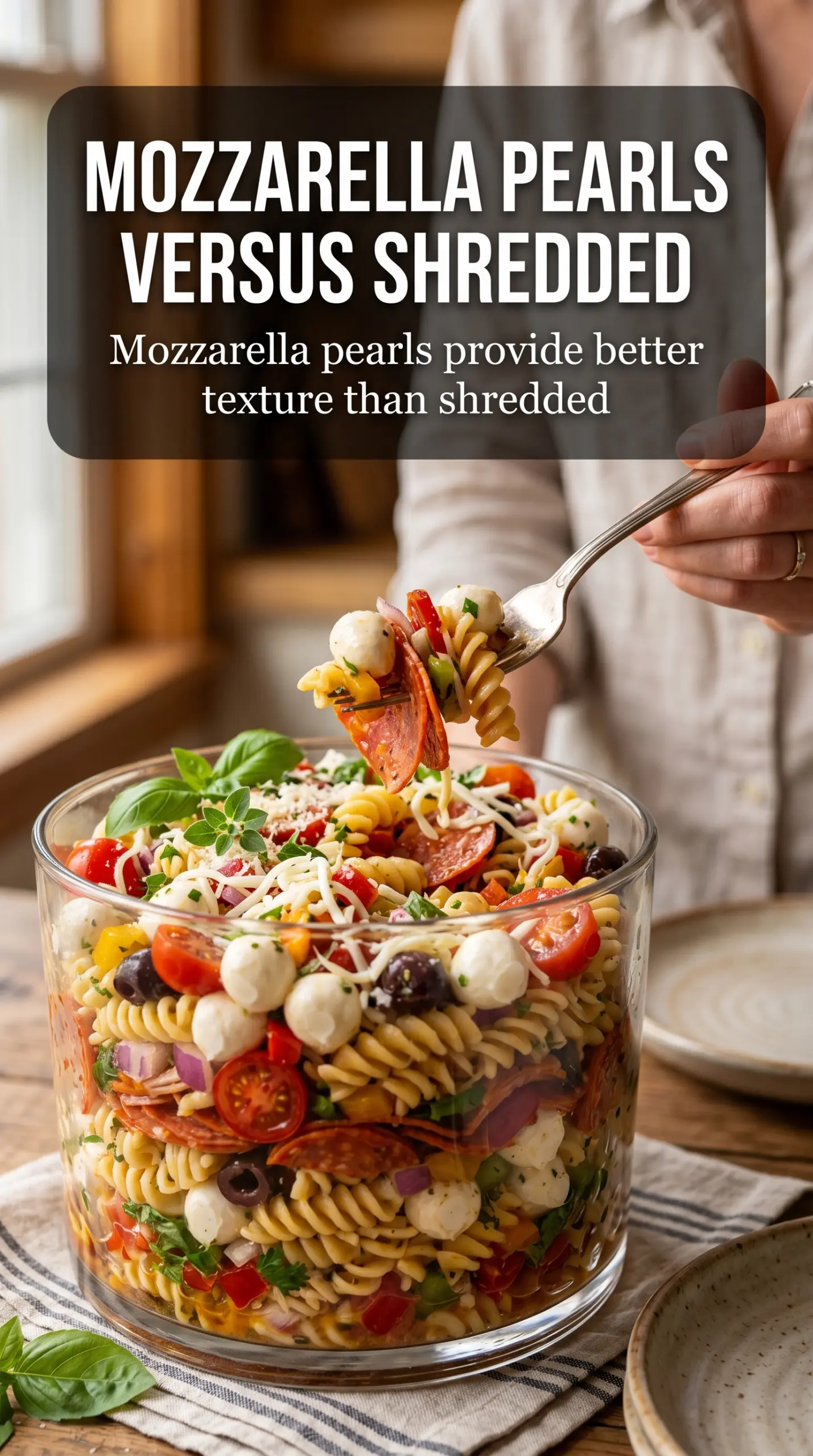 Pizza Pasta Salad pepperoni mozzarella chilled