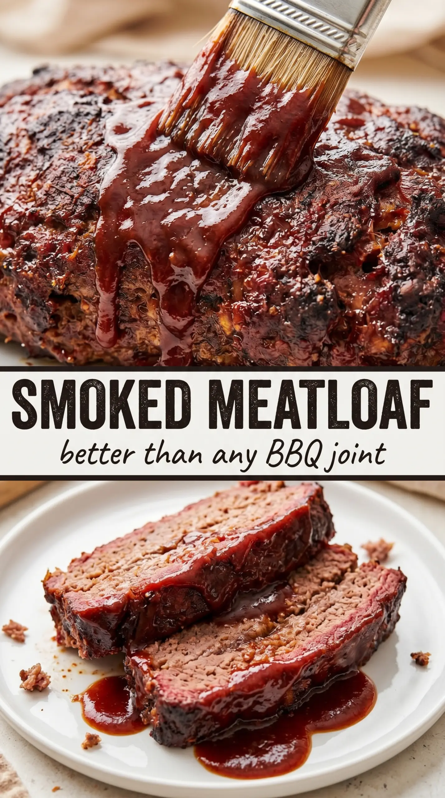 Smoked meatloaf smoky glazed