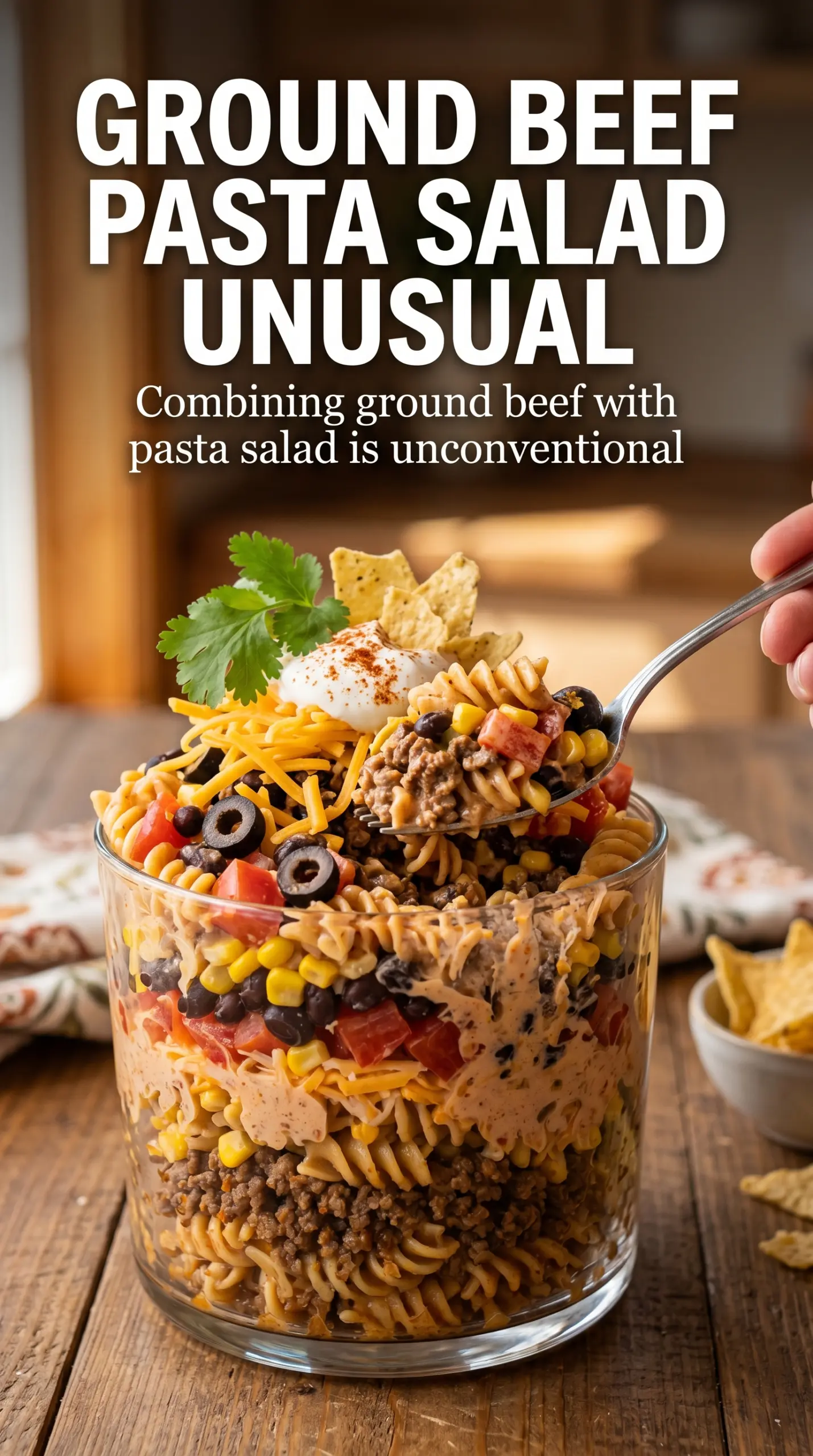 Taco Pasta Salad creamy taco pasta salad