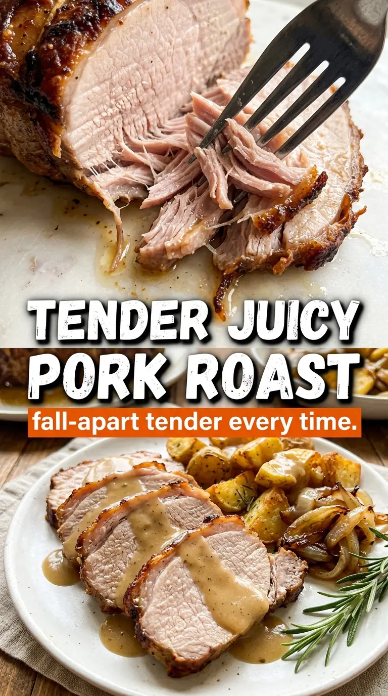 Tender Juicy Pork Roast herb-crusted juicy