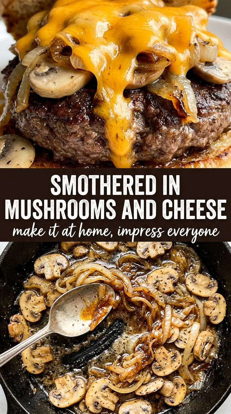 Texas Roadhouse Roadkill cheeseburger smothered savory mushrooms onions
