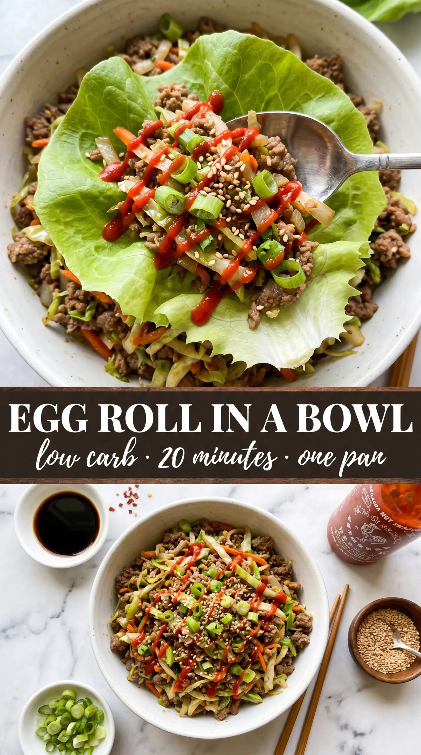 Egg Roll in a Bowl savory cabbage beef
