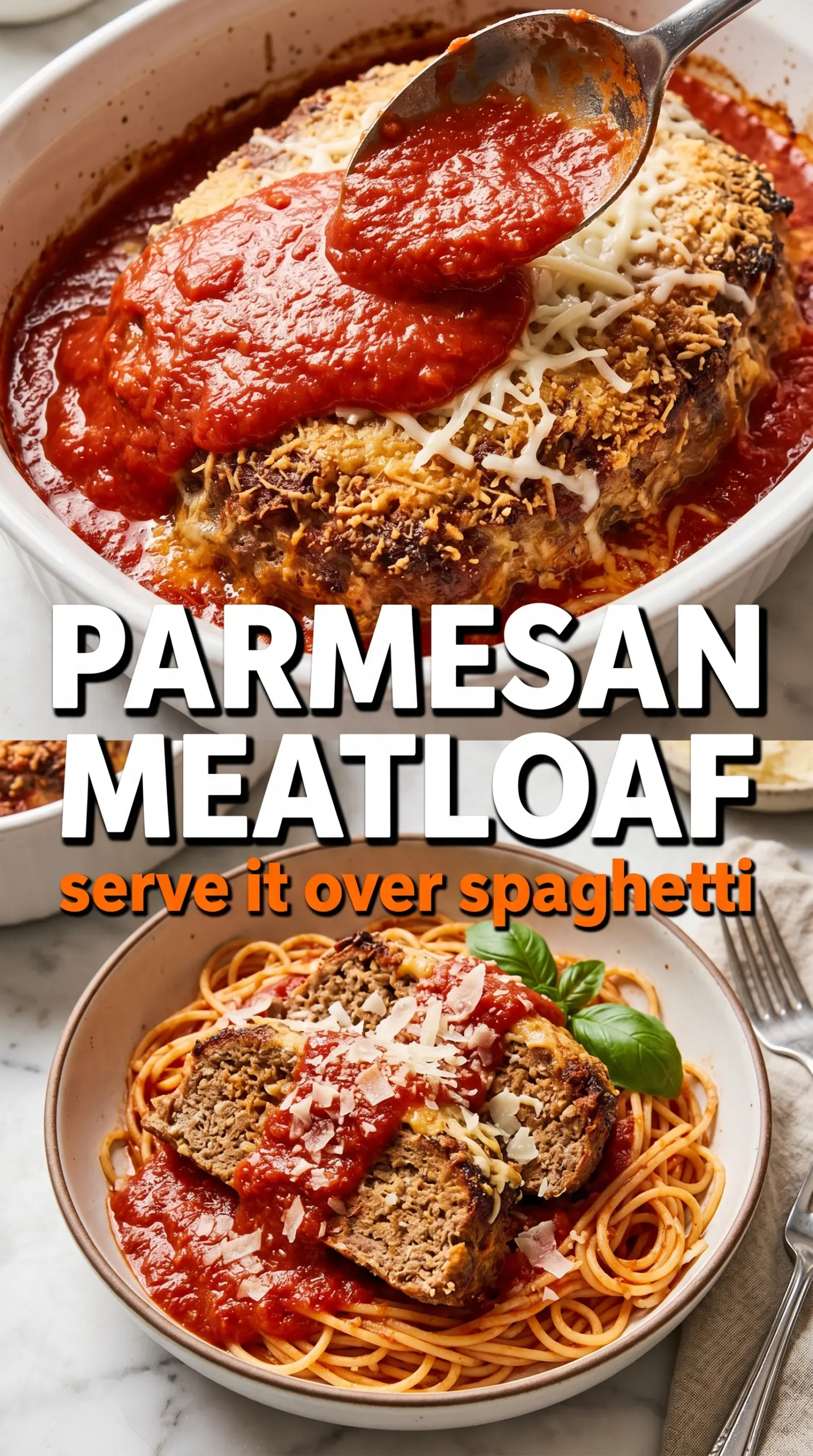 Parmesan Meatloaf cheesy garlic-herb